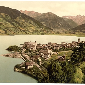 Zell on the lake (i. e. Zell am See) from the Kalvarienberg