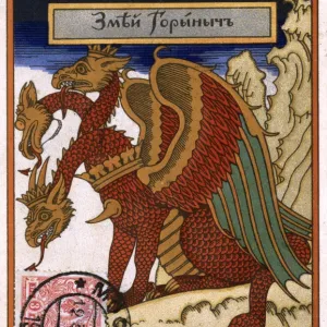 Zmey Goynych (Slavic Three-headed dragon)