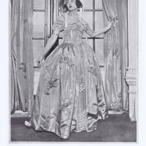 Zoe Palmer in her exotic Victorian gown for the Old Fashione