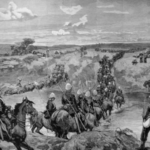 The Zulu war. On the march to Ulundi