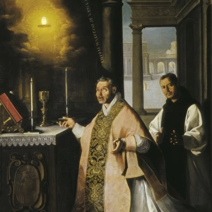 ZURBARAN, Francisco de (1598-1664). The Mass