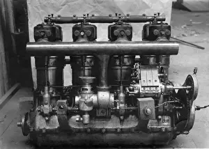 Panhard Prints: The 100hp Panhard-Levassor engine for the Bolotoff Triplane