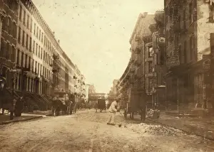 107th St. east from Third Ave. NY A centre for willow plu