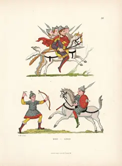 Psalter Prints: 10th century battle scene