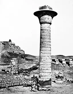 Karnak Prints: 10th Sudanese Battalion, Egyptian Army at Karnak, Egypt