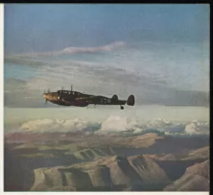 Italians Collection: Me 110 over Greece