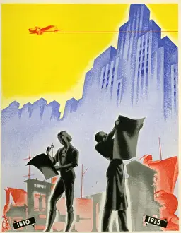 Skyscrapers Prints: 125 years of Progress in Art Deco style