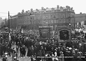 Elevated Prints: A 12th of July Demonstration in Belfast
