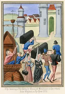 Boulogne Prints: 1399 Ship in Harbour