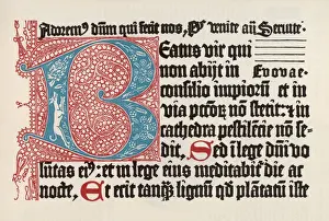 Psalter Prints: 1457 Printed Psalter