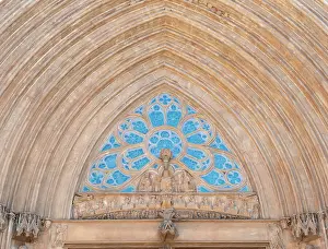 Lintel Prints: 14th Century Arch Architecture Art Catalan Catalonia