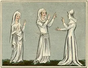 Countrywomen Prints: 14th Century countrywoman