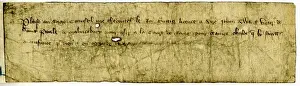 Documents Prints: 14th century passport