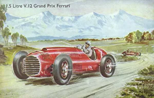 Litre Prints: 1.5 Litre V12 Ferrari