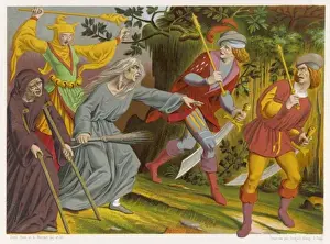 Accompanied Prints: 15th Century Witch