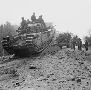 Advance Prints: 15th Scottish Division advance on the river Elbe