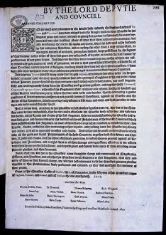 National Archives Prints: 1607 Proclamation