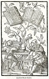 Images Dated 24th April 2019: 16th century Bookbinders