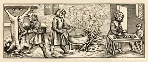 1518 Prints: 16th Century Kitchen