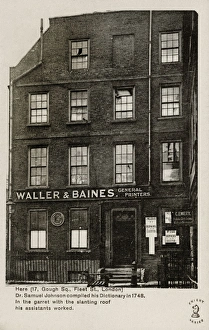 17 Gough Square - where Dr. Johnson compiled his dictionary 17 Gough Square - where Dr. Johnson compiled his dictionary