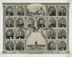 Presidents Prints: 1776 presidents of the United States - 1876