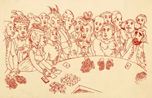 Images Dated 9th April 2018: 1790S GAMBLING PARTY
