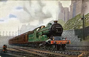 Midlothian Prints: 1794 Steam Locomotive Type V 4-4-2 - East Coast Dining Car E