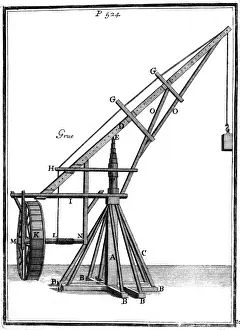1690 Prints: 17th Century Crane