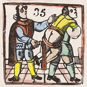 17th century Offender flogged