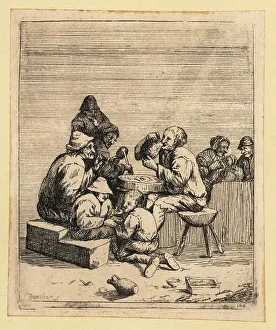 Spoon Prints: 17th century peasants eating, drinking and smoking