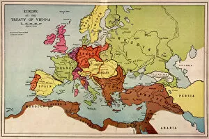Treaty Gallery: 1815 Europe Map