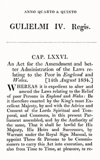 1601 Prints: 1834 Poor Law Amendment Act
