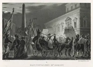 Unification Prints: 1848 / Anti-Papal Protest
