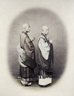 Aoriental Gallery: 1860s Japan - portrait of buddhist priests Felice or Felix Beato (1832 - 29 January 1909