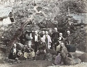 1860's Japan - portrait of a group of northern Officers Felice or Felix Beato 1860's Japan - portrait of a group of northern Officers Felice or Felix Beato