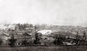 1867 - view of the harbour at Singapore