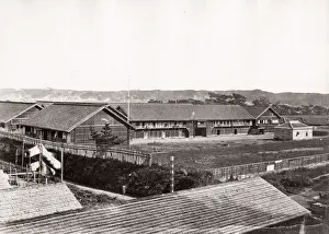 1871 Japan - the Japanese army barracks at Noge - from The Far East magazine