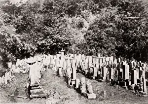 1871 Japan - Japanese graveyard - from The Far East magazine