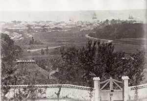 1871 Japan - Kobe and Hiogo showing the old racecourse - from The Far East magazine