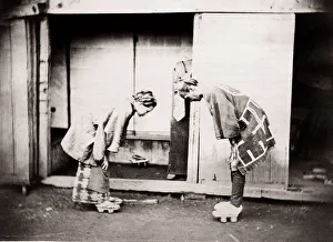 1871 Japan - two people greeting each other - from The Far East magazine 1871 Japan - two people greeting each other - from The Far East magazine