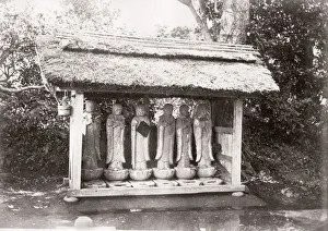 1871 Japan - Rokujizo statues - from The Far East magazine