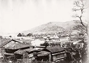 1871 Japan - view of Nagasaki - from The Far East magazine