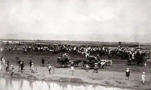 1880s India - military procession, march-past, durbar