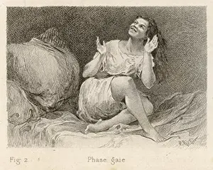 Salpetriere Prints: 1881 / Hysterical Patient