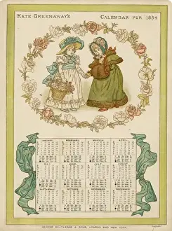 Calendar Prints: 1884 Greenaway Calendar