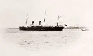 1889 photograph - RMS Teutonic - from an album of images relating to the launch of