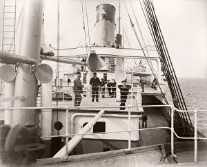 1889 photograph - RMS Teutonic - from an album of images relating to the launch of