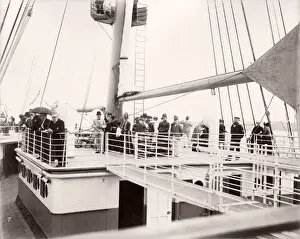 1889 photograph - RMS Teutonic - from an album of images relating to the launch of