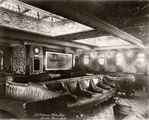 1889 photograph - RMS Teutonic - from an album of images relating to the launch of