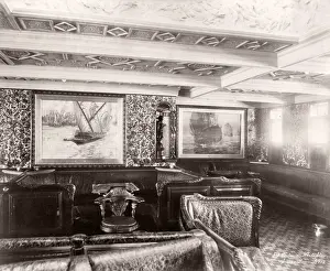 1889 photograph - RMS Teutonic - from an album of images relating to the launch of